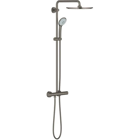 Grohe Euphoria System 310 Shower Column With Thermostatic For Wall Mounting, Hard Graphite Brushed (26075AL0)
