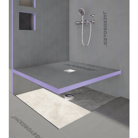 Jackon Tileable Shower Tray Aqua Centered 900x900x40mm With Free Vertical Drain (4512087 + 4512008) - Image 5