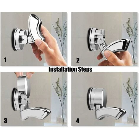 Replaceable Hand Shower Holder With High Adsorption Suction Cup Drill Free Suction Cup Wall Mount Hand Shower Shower Bathroom Shower Head Holder - Image 4