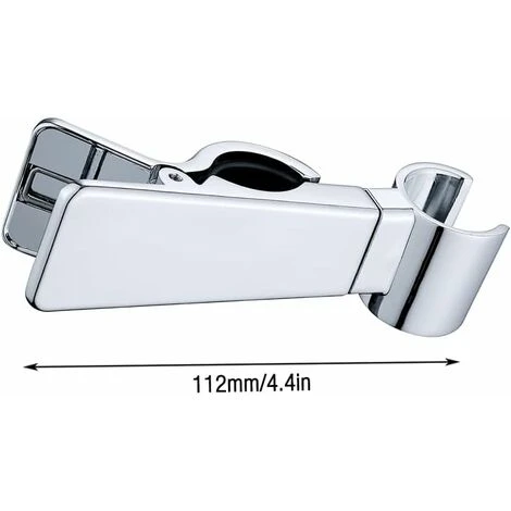 Hand Shower Holder, 18-25MM Shower Head Holder, Replaceable Wall Mounted Shower Head Attachment, Universal Hand Shower Holder, Height Adjustable Shower Slider Without Drilling - Image 2