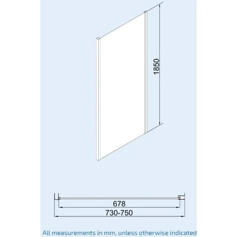 Bi-Fold Folding 760 Mm Glass Door With Frameless 760 Mm Side Panel - Image 3