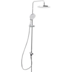 Swiss Aqua Technologies Shower Set With 3 Jets Hand Shower, Rail With Slider + 25.4cm XL Head Shower, Chrome (SATPIPET)