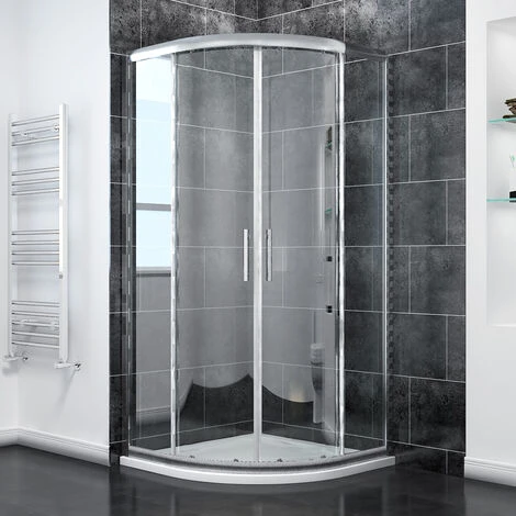 ELEGANT 1000 X 800 Mm Quadrant Sliding Door Waterproof Shower Cabin 6mm Walk In Tempered Glass Wet Room - Image 2