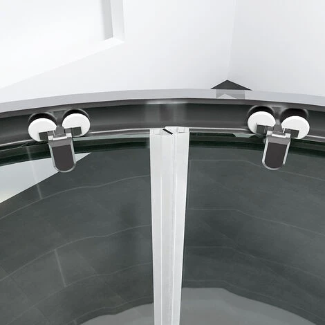 ELEGANT 1000 X 800 Mm Quadrant Sliding Door Waterproof Shower Cabin 6mm Walk In Tempered Glass Wet Room - Image 5