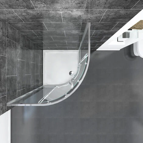 ELEGANT 900 X 900 Mm Quadrant Sliding Door Waterproof Shower Cubicle 6mm Walk In Tempered Glass Bathroom Enclosure - Image 4