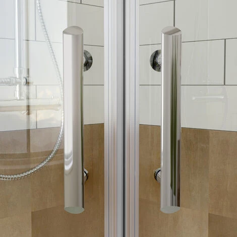 ELEGANT 1000x1000mm Quadrant Shower Enclosure Sliding Shower Screen 6mm Easy Clean Safety Tempered Glass - Image 3