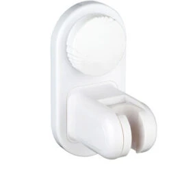 MUFF Shower Head Stand Suction Adjustable Wall Mount Sticky Suction Cup White