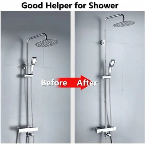 Shower Arm Extension Arm Stainless Steel Hose Pipe For Bathroom Shower Head, Thread Size G1/2 Inch,201 With Chrome Plating(6 Inch,1/2 Inch) - Image 5