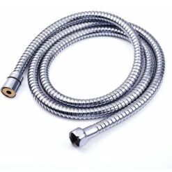 Shower Hose 1.5m, Premium Shower Hose With Double Twist Protection, Flexible And Kink Resistant Stainless Steel Shower Hose With Chrome, Universal Connection Size (Silver)