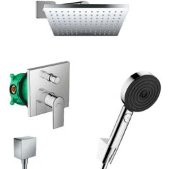 Hansgrohe Vernis Shape Pulsify All-in-one Concealed Shower Set With 230 XXL Overhead Shower + Performance 3-jet Hand Shower
