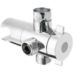 ABS 3 Way Shower Head Diverter Valve, Shower Head Mounting Bracket, Spray Arm Mounting Valve