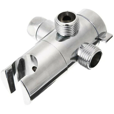 ABS 3 Way Shower Head Diverter Valve, Shower Head Mounting Bracket, Spray Arm Mounting Valve - Image 2