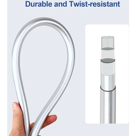 Meykoers 1.5m PVC Shower Flex Hose Universal Chrome Shower Hoses - Image 4