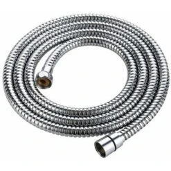 Chrome 2.0 M Flexible Double Interlock Stainless Steel Shower Hose Double Lock
