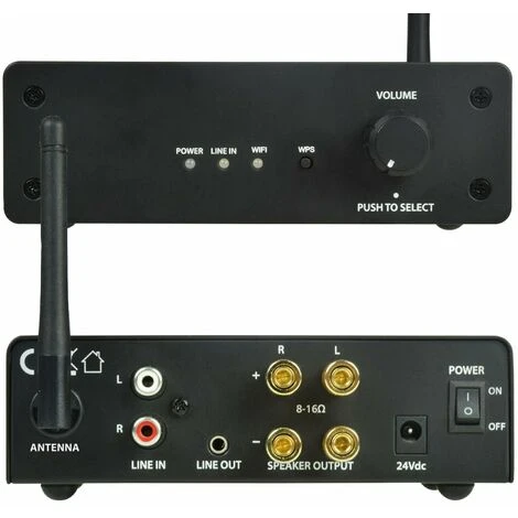 80W Multi Room Wi Fi Amplifier Wireless Music Streaming Loud Speaker Hi Fi Amp