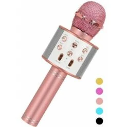 MUFF Fun Toys For 4-15 Year Old Girls, Handheld Karaoke Microphone For Kids Age 7-14,Birthday Gifts For 8 9 10 11 Years Old Boys Girls Pink (Pink)
