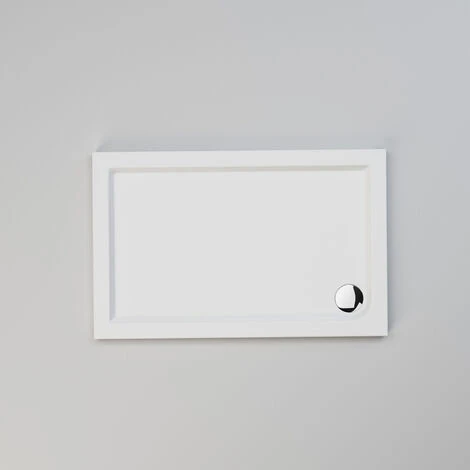 ELEGANT 1200 X 700 Mm Sliding Shower Enclosure Matt Black Frame Cubicle With Tray And Waste + Side Panel + Riser Kit - Image 3