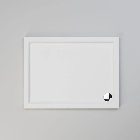 ELEGANT 1200 X 900 Mm Sliding Shower Enclosure Matt Black Frame Cubicle With Tray And Waste + Side Panel + Riser Kit - Image 3