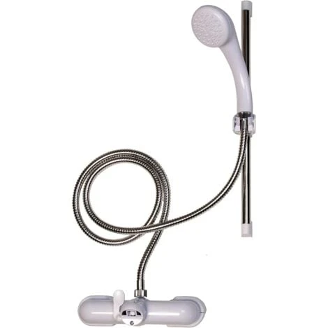 Croydex Bath Shower Mixer Set, Silver