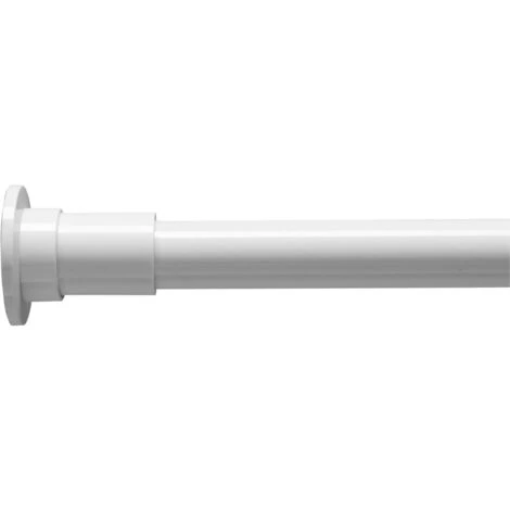 Croydex Stick N Lock Long Shower Curtain Rod, White