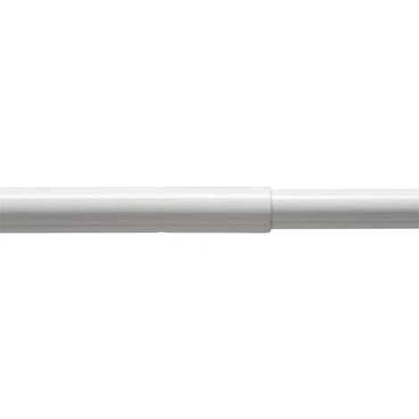 Croydex Stick N Lock Long Shower Curtain Rod, White - Image 2