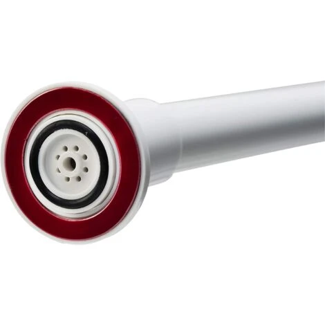 Croydex Stick N Lock Long Shower Curtain Rod, White - Image 3