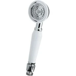 Ultra A3221 Small Traditional Shower Handset - White/Chrome