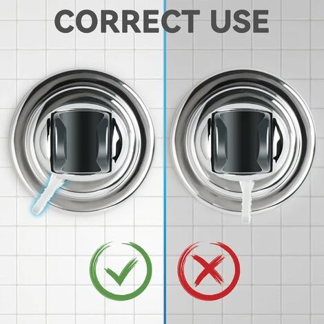 Shower Holder, Replaceable Hand Strong Vacuum Suction Cup Shower Head Holder, Universal Adjustable Suction Cup Shower Holder, Removable Wall Suction Cup Holder, ABS Plastic - Image 4