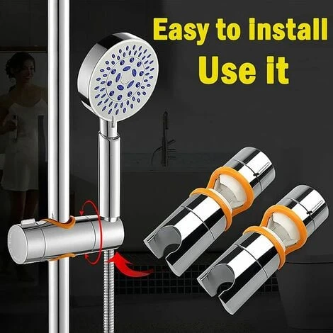 Shower Head Holder, Replacement Shower Holder For Adjustable Sliding Bar (19mm-25mm) - Image 4