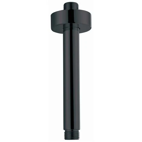 Morval Black Round Shower Ceiling Arm 250mm