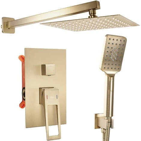 Concealed Shower Set Rea Parker Brush Gold + Box