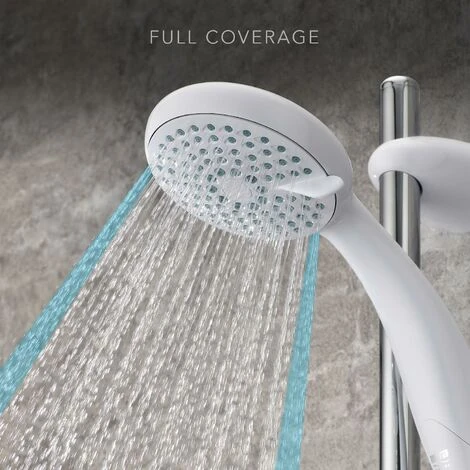 Mira Nectar Shower Fittings Kit + 1.25m Hose - White/Chrome - Image 4