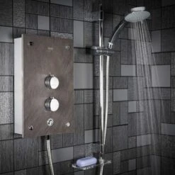 Mira Galena Electric Shower - 9.8kW Slate Effect