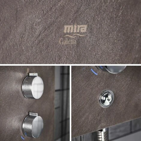 Mira Galena Electric Shower - 9.8kW Slate Effect - Image 3