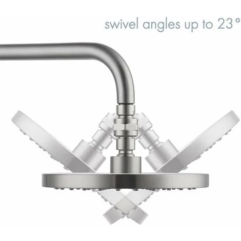 MODOU Adjustable Brass Swivel Ball Joint, Connect To Shower Arm, Adjustable Shower Arm Head Angle Swivel Ball Joint In G1/2 Chrome Brass - Image 4