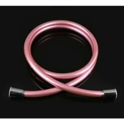 PVC Bath Shower Hose Extension Replacement Bathroom Extra 1.5m Flexible Hose Handheld Shower Hose，1/2" (Romantic Powder)