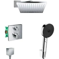 Hansgrohe Ecostat Shape Pulsify Built-in All-in-1 Shower Set With Overhead Shower 230 XXL + Performance 3jets Hand Shower