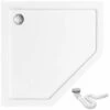 Shower Tray Diamond White 80x80