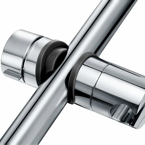 Universal Hand Shower Holder, Adjustable Hand Shower Holder, 360° Rotatable Hand Shower Holder For 18-25mm OD Slide Bar, ABS Quality Plastic, Chrome Plated - Image 5