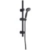 Bathroom Set Showering Column Shower Head Black Powder Coated Stainless Steel