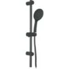 Bathroom Set Showering Column Shower Head Modern Pole Black Powder Coated