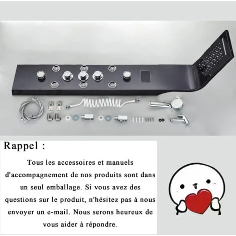 Panel Shower Column Multifunctional Shower System Massaging Nozzles Shower Panel Multifunctional Shower Tower Controlled By Separate Switching - Image 4