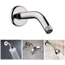 Shower Arm Stainless Steel Structure Shower Arm Top Shower Head Extension Arm For Bathroom Ceiling Shower Head Shower Arm Hose Accessories