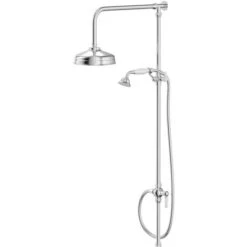 Windsor. Windsor Traditional Polished Chrome Rigid Riser Kit With Diverter