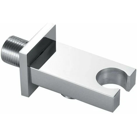 Shower Outlet Elbow Bracket, Sliver Shower Spray Head Bracket, Wall-Mounted Smooth Thick Veneer