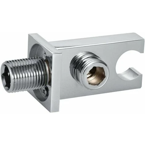 Shower Outlet Elbow Bracket, Sliver Shower Spray Head Bracket, Wall-Mounted Smooth Thick Veneer - Image 2