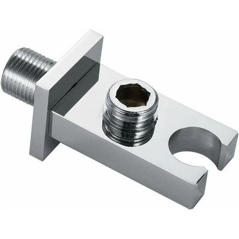 Shower Outlet Elbow Bracket, Sliver Shower Spray Head Bracket, Wall-Mounted Smooth Thick Veneer - Image 3