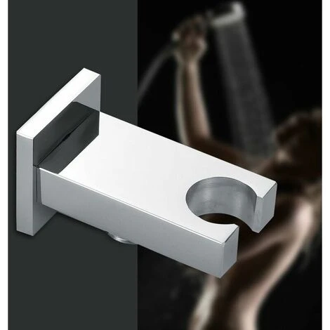 Shower Outlet Elbow Bracket, Sliver Shower Spray Head Bracket, Wall-Mounted Smooth Thick Veneer - Image 5