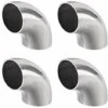 304 Stainless Steel Pipe Fitting 90 Elbow Butt Weld Outer Diameter 38mm, 1-1/2 -4pcs