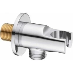 Angled Support For Chrome Shower Head